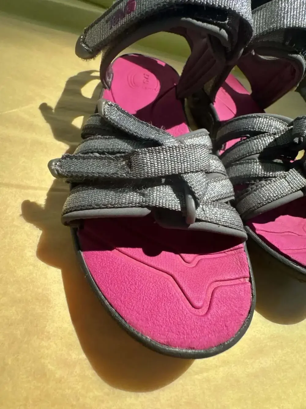 Teva Tirra Metallic Silver and Magenta Sport Sandals
